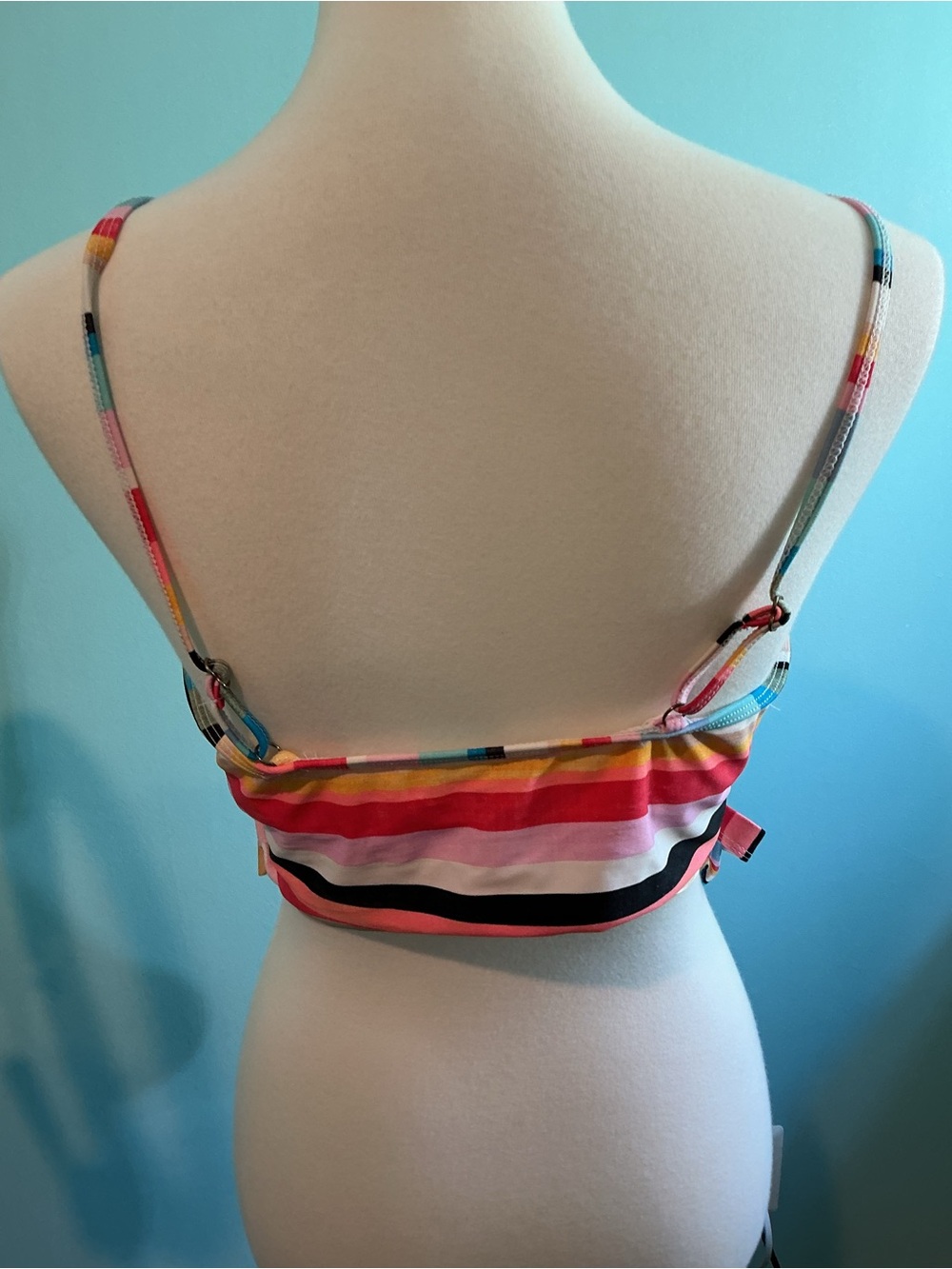 Kids Striped One-Piece Swimsuit in Multicolor - Picture 3 of 3